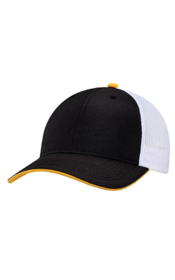 AJM International 1D640M - Polyester Rip Stop / Polyester Mesh 6 Panel Constructed Full-Fit (Mesh Back)