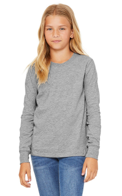 BELLA + CANVAS 3501Y - T-shirt manches longues en jersey pour enfants