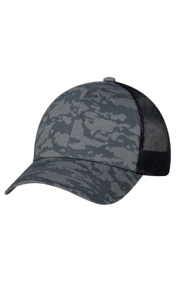 AJM International 3H647M - Cotton Drill / Soft Nylon Mesh, 6 Panel Constructed Full-Fit (Urban Camo, Mesh Back)