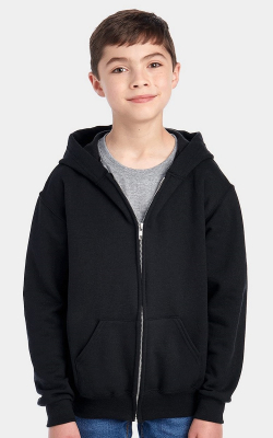 Jerzees 993BR - NuBlend Youth Full-Zip Hooded Sweatshirt