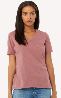BELLA + CANVAS 6405CVC - Women's Relaxed Heather CVC V-Neck Tee