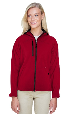 North End  78166  -  Ladies' Prospect Two-Layer Fleece Bonded Soft Shell Hooded Jacket