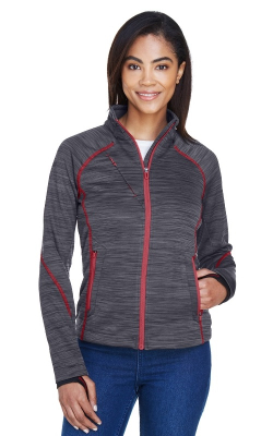 North End  78697  -  Ladies' Flux Mlange Bonded Fleece Jacket