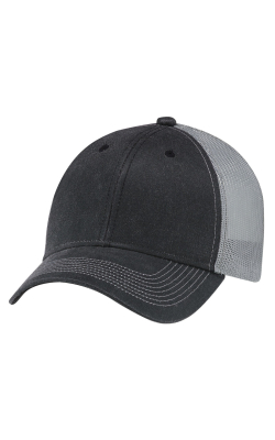 AJM International 7L647M - Weathered Polycotton / Soft Nylon Mesh 6 Panel Constructed Full-Fit (Mesh Back)