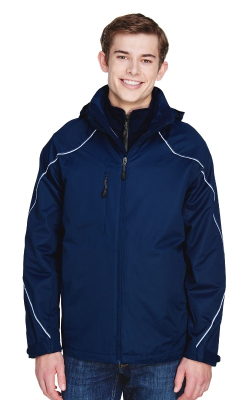 North End  88196  -  Men's Angle 3-in-1 Jacket with Bonded Fleece Liner