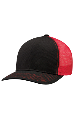 AJM International 8N150M - Coolon Polyester / Polyester Mesh 5 Panel Constructed Solo Panel Pro Round (Mesh Back)