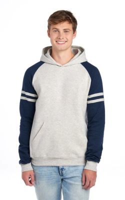 Jerzees 97CR - NuBlend® Unisex Varsity Color-⁠Block Hooded Sweatshirt