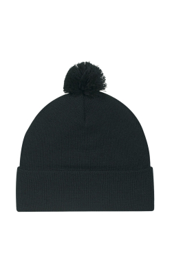 AJM International 9E060M - Acrylic Cuff Toque (Pom Pom 6cm)