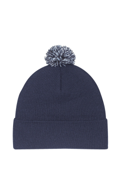 AJM International 9E064M - Acrylic Cuff Toque (Pom Pom)