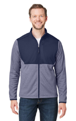 Core365  CE74  -  Men's Venture Heathered Stripe Hybrid Jacket