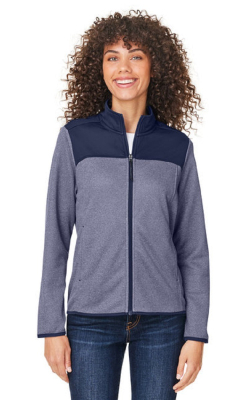 Core365  CE74W  -  Ladies' Venture Heathered Stripe Hybrid Jacket