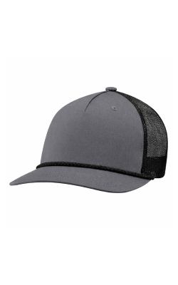 AJM International 5160M - Polycotton / Polyester Mesh 5 Panel Constructed Pro-Round-Five (Mesh Back)