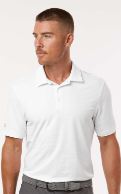 Adidas A704 - Men's Textured Stripe Polo