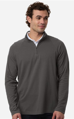 Devon & Jones DG402 - Men's Seaton Pebble Textured Quarter-Zip Pullover