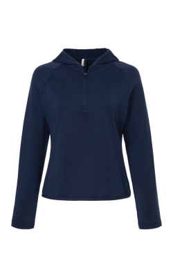 Team 365 TT200W - Women's Qualify Quarter-Zip Hooded Pullover