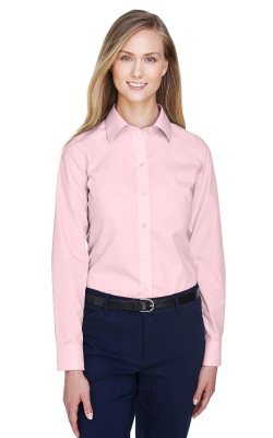 Devon & Jones D620W - Chemise avec poche en popeline fine Crown Collection® pour femmes