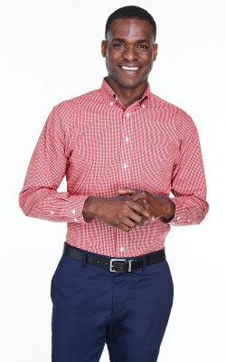 Devon & Jones D640 - Chemise à carreaux vichy Crown Collection®