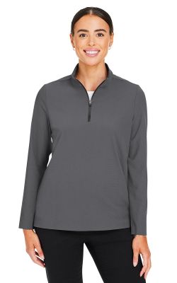 Devon & Jones DG410W - Chandail soudé à glissière un quart Windsor CrownLux Performance® pour femmes