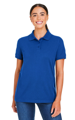 Harriton  M205W  -  Ladies' Valiant Cotton Snag Protect Polo