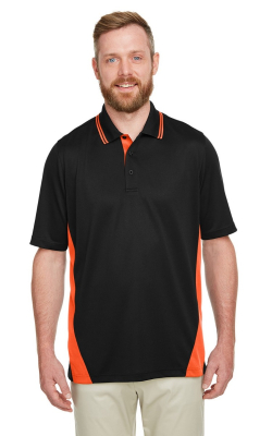 Harriton  M386  -  Men's Flash Snag Protection Plus IL Colorblock Polo