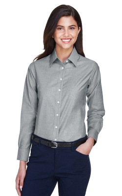 Harriton M600W - Chemise oxford à manches longues pour femmes
