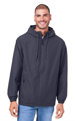 Harriton M73 - Flex Twill Hooded Jacket
