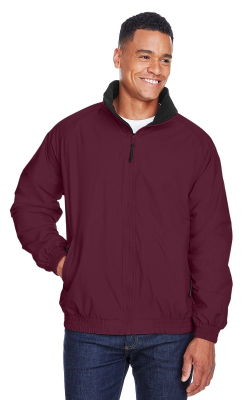 Harriton  M740  -  Adult Fleece-Lined Nylon Jacket