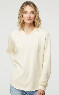 Independent Trading Co. PRM2500 - Women's Lightweight California Wavewash Hooded Pullover Sweatshirt