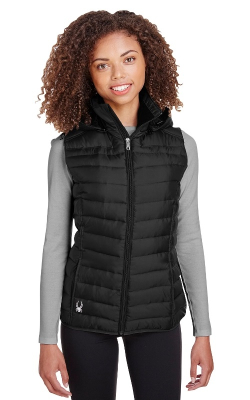 Spyder S16641 - Veste sans manches matelassé à fermeture à glissière emplète Supreme pour femmes