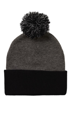 Sportsman SP15  -  Acrylic 12" Pom Pom Knit Toque