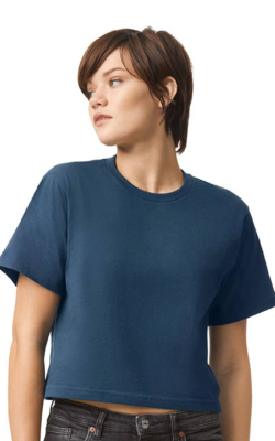 American Apparel 102 - T-shirt carré en jersey fin pour femmes