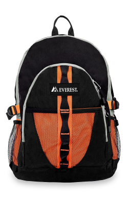 EVEREST 3045W - Sac à Dos avec Double Poche en Filet