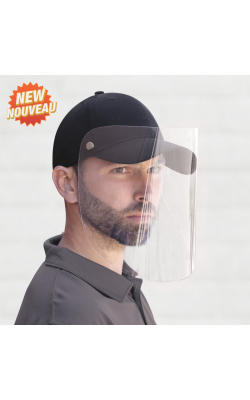 AJM International 5000M - Casquette avec Visière de Protection - Casquette en Polycoton – Visière en Polyéthylène