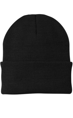 Ideal Caps ID12 - Tuque Unisexe Unie avec Revers - 12 po (min. 12 unités)