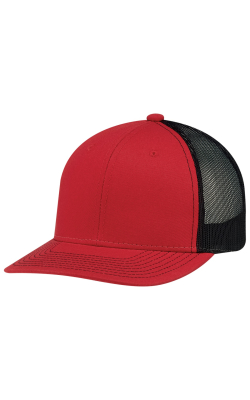 AJM International 8E019M - Deluxe Chino Twill / Nylon Mesh - 6 Panel Constructed Pro-Round (Mesh Back)