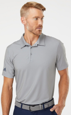 Adidas A498 - Polo à imprimé diamant