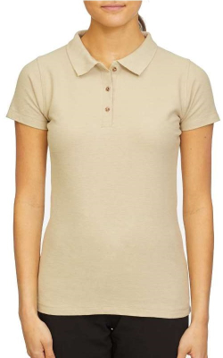 M&O 7600 - Polo piqué filé à l’anneau pour femmes