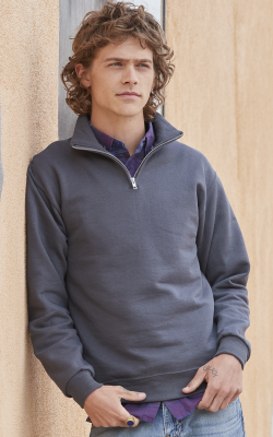 JERZEES 995MR - Coton Ouaté NuBlend® Col Cadet avec Fermeture Éclair 1/4