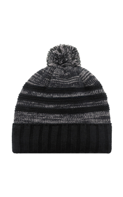 AJM International 9G159M - Acrylique / Molleton de Micro Polyester Tuque à rebord (Pompon 8cm)