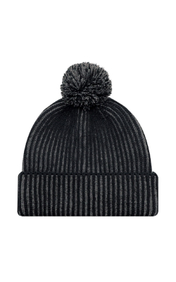 AJM International 9H267M - Acrylique Tuque à rebord avec coutures plates (Pompon 8cm)
