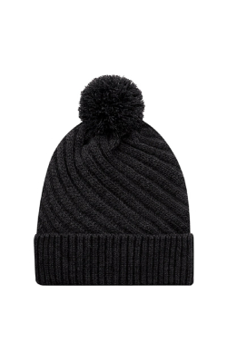 AJM International 9J210M - Acrylique Tuque à rebord (Pompon 8cm)