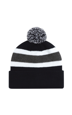 AJM International 9S243J - Acrylique Tuque à rebord (Pompon 8cm, Junior)