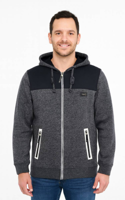 YUGEN BS390 - Coton Ouaté à Capuchon Zippé Performance