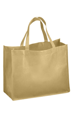 Ideal Bags ID1815S - Stitched REUSABLE Non Woven Shopping Grocery Totes Bags Eco-friendly Party Favors Bag, School, Gift, Promotional Event etc. (18 x 15 x 7.5 in)