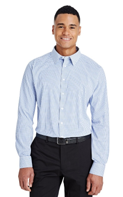 Devon & Jones  DG540  -  CrownLux Performance Men's Micro Windowpane Shirt