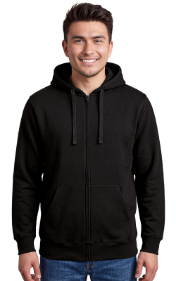 Ideal Apparel ID8600- Coton Ouaté à Capuchon Zippé Unisexe