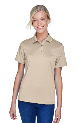 Harriton M345W - Polo à boutons-pression avec protection antiaccrocs Advantage pour femmes