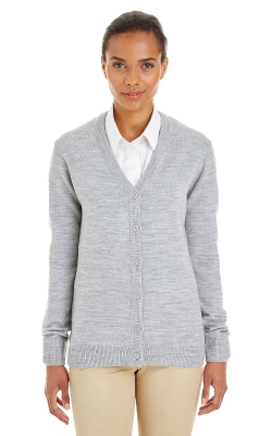 Harriton M425W - Chandail cardigan boutonné à col en V Pilbloc™ pour  femmes