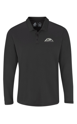 AJM International PM1901 - Polos Performance à Manches Longues Pour Hommes - 100% Polyester Tricot Piqué. 155g/m2 - 4.5oz/vg2
