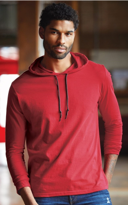 Gildan 987 - Softstyle® Adult Lightweight Hooded Long Sleeve Tee